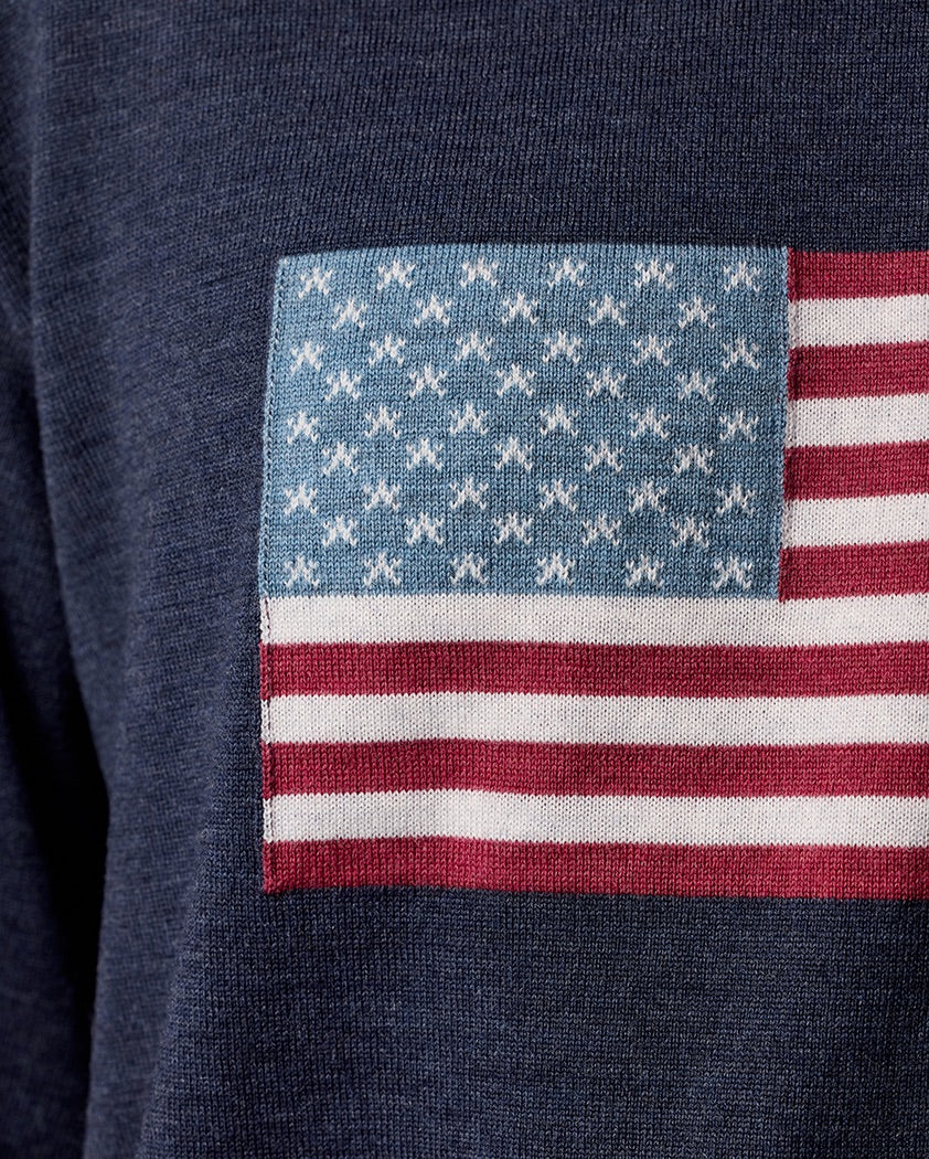 American Flag Wool Sweater - Image 5