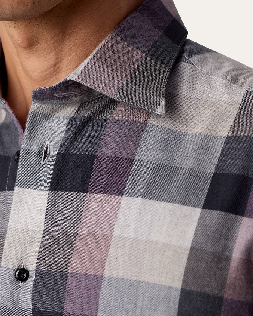 Box Plaid Cotton Shirt - Image 5