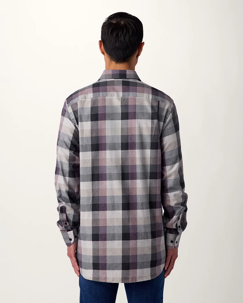 Box Plaid Cotton Shirt - Image 6
