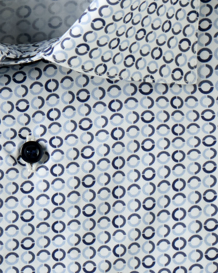 Circle Pattern Cotton Shirt - Image 2