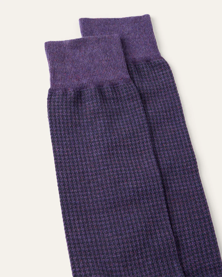 Classic Houndstooth Cotton Sock - Image 10