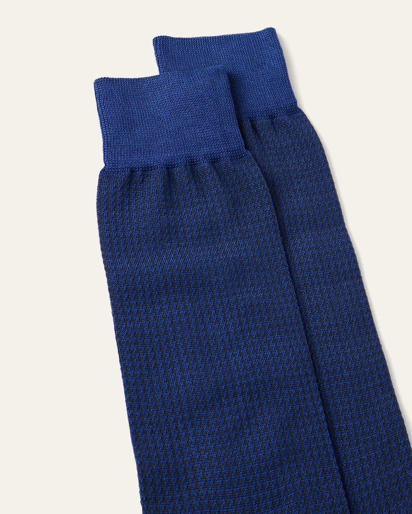Classic Houndstooth Cotton Sock - Image 4