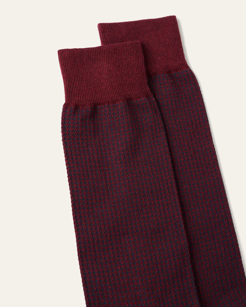 Classic Houndstooth Cotton Sock - Image 6
