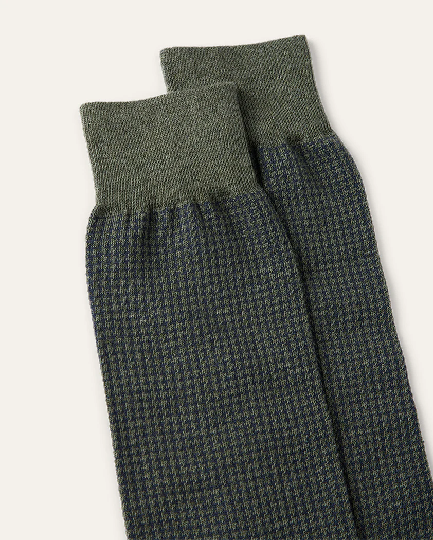Classic Houndstooth Cotton Sock - Image 8
