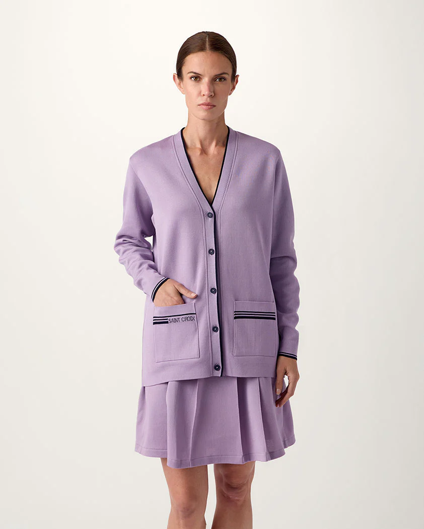 Double-Knit Button Performance Cotton Cardigan - Image 3