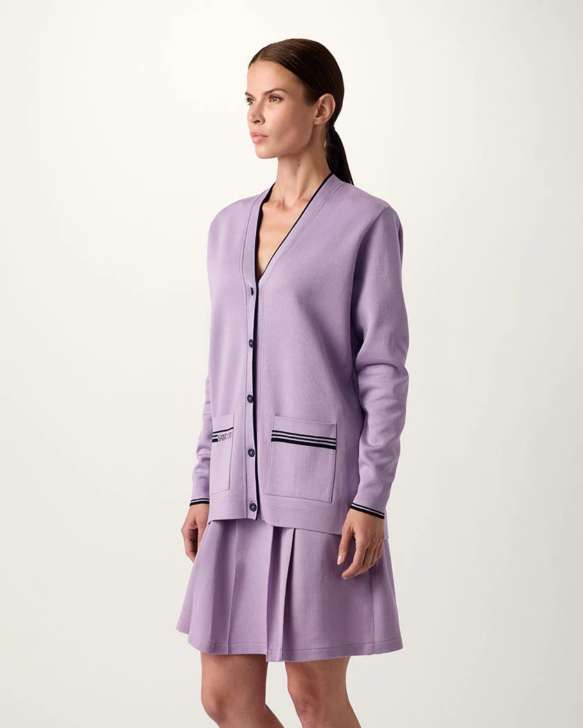 Double-Knit Button Performance Cotton Cardigan - Image 4