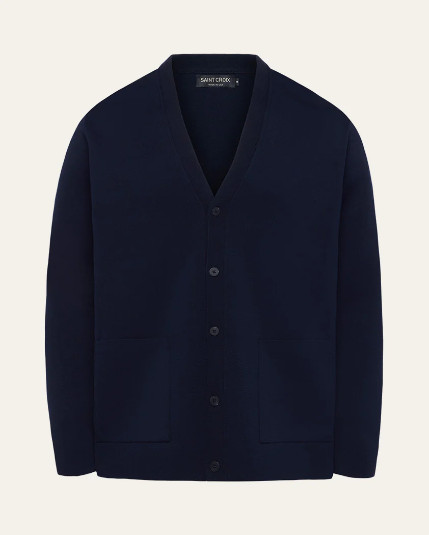 Double-Knit Cotton Cardigan