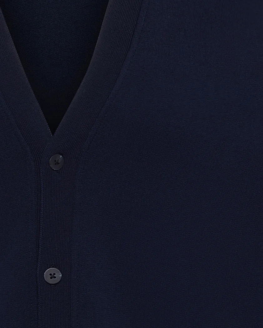 Double-Knit Cotton Cardigan - Image 3
