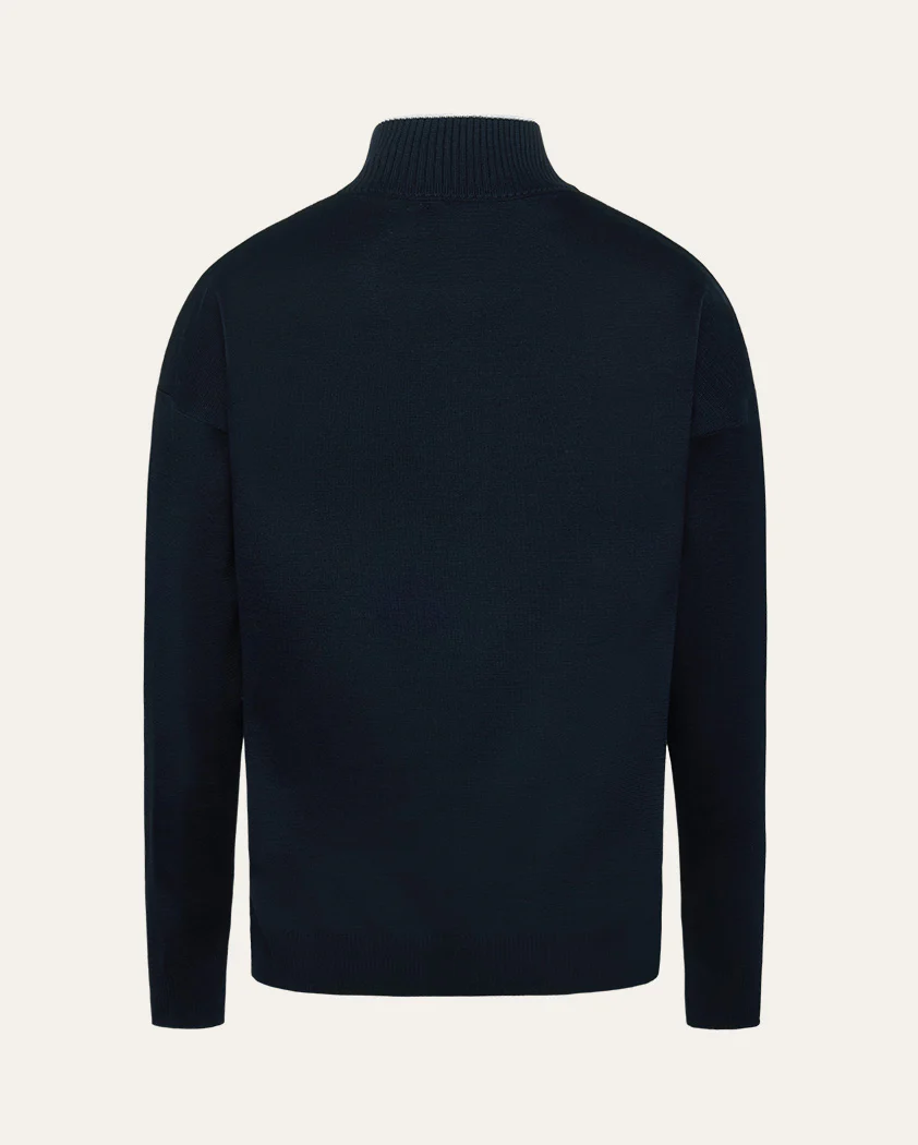 Double-Knit Cotton Quarter-Zip Pullover - Image 2