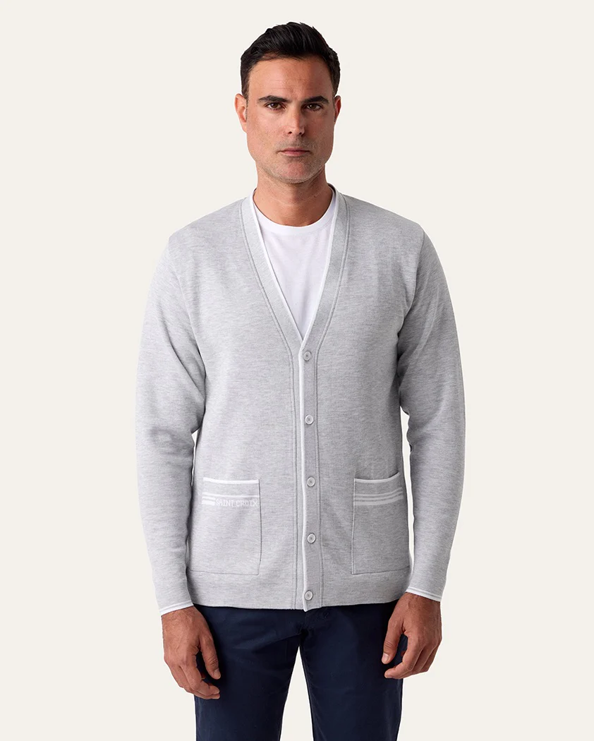 Double-Knit Performance Cotton Cardigan - Image 3