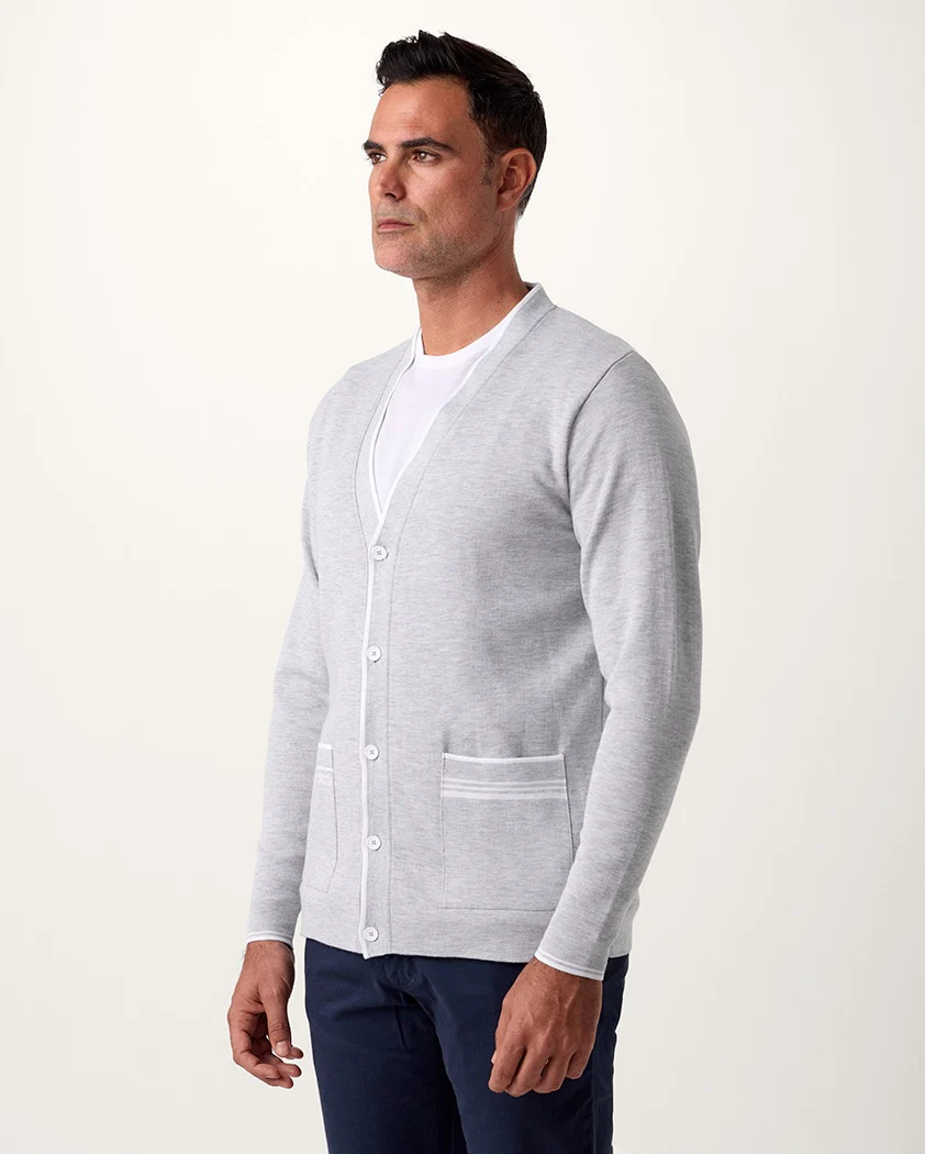 Double-Knit Performance Cotton Cardigan - Image 4