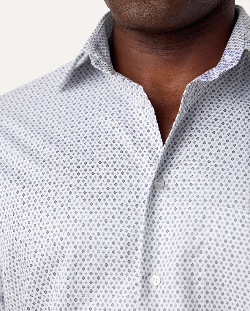 Double Sided Diamond Cotton Shirt - Image 2