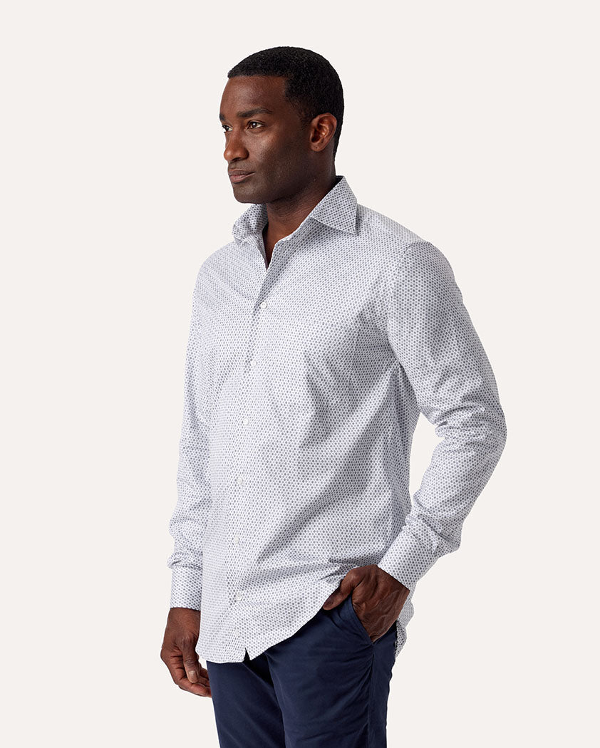 Double Sided Diamond Cotton Shirt - Image 4