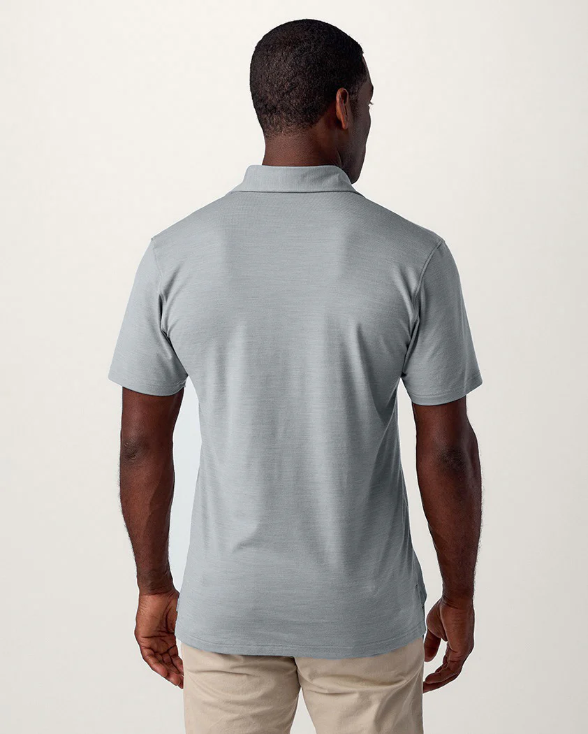Fine Jersey Knit Performance Wool Polo - Image 6