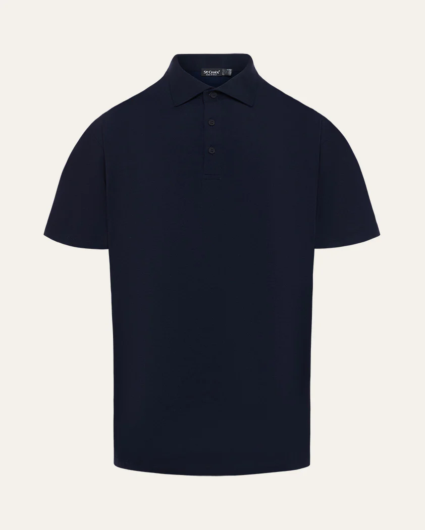 Fine Jersey Knit Performance Wool Polo - Image 7