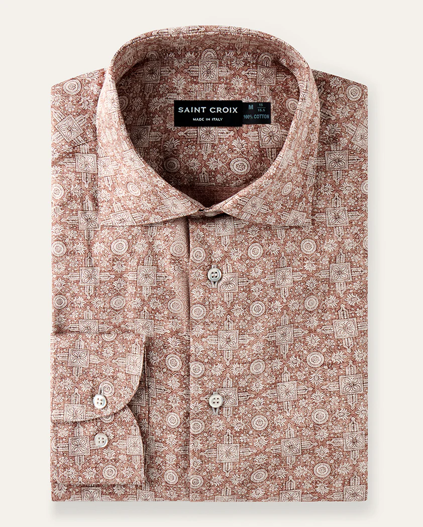 Floral Motif Cotton Shirt - Image 2
