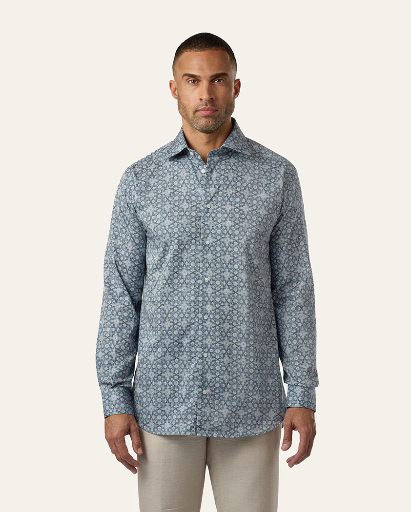 Floral Motif Cotton Shirt - Image 3