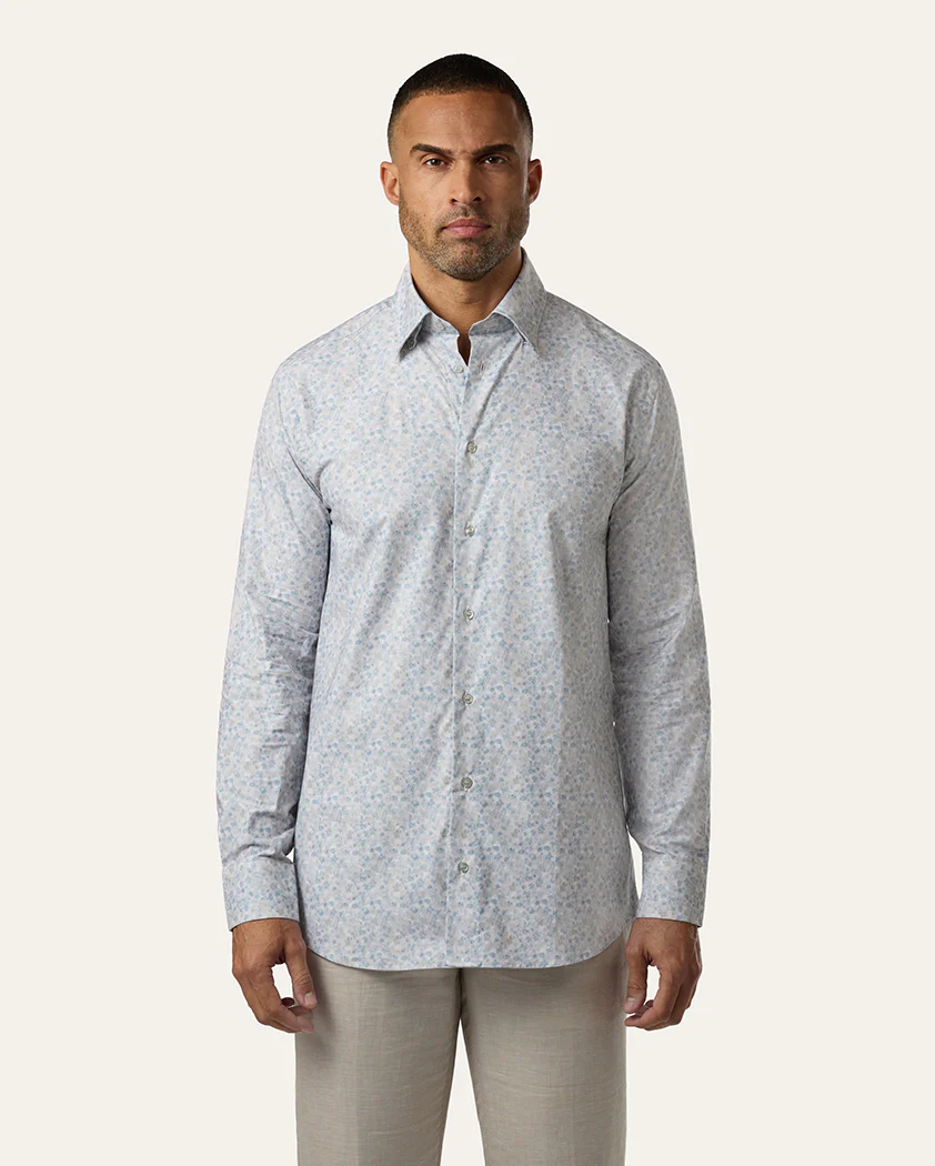 Floral Watercolor Cotton Shirt - Image 3