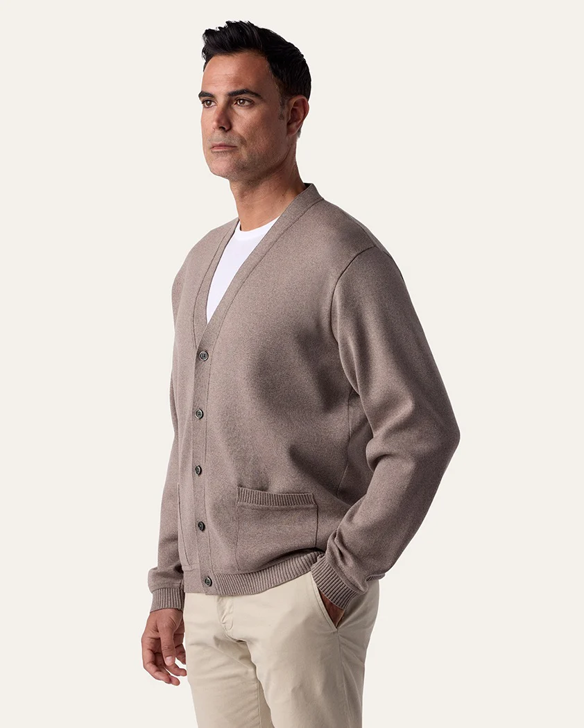 Interlock Knit Wool Cardigan - Image 4