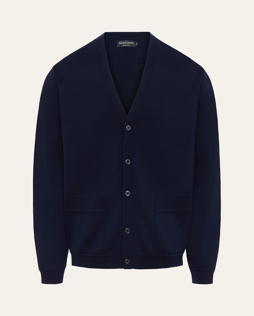 Interlock Knit Wool Cardigan - Image 8