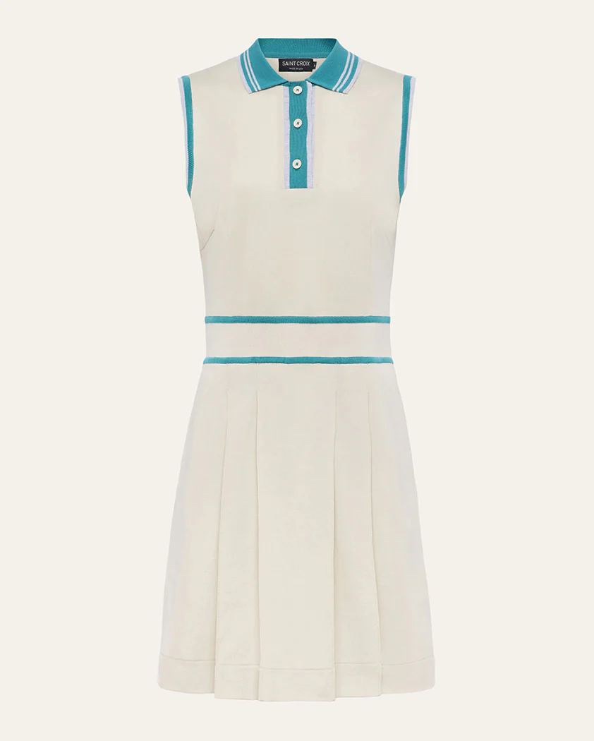Interlock Performance Cotton Sleeveless Polo Dress - Image 11