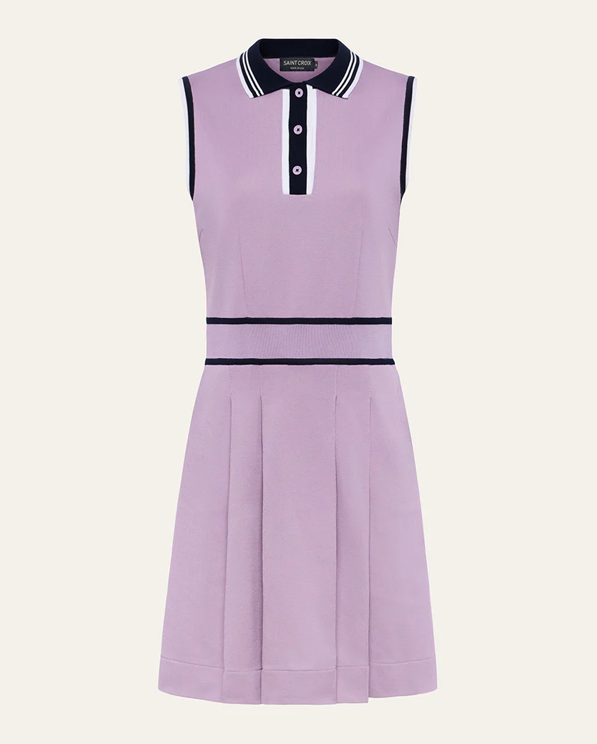 Interlock Performance Cotton Sleeveless Polo Dress - Image 12