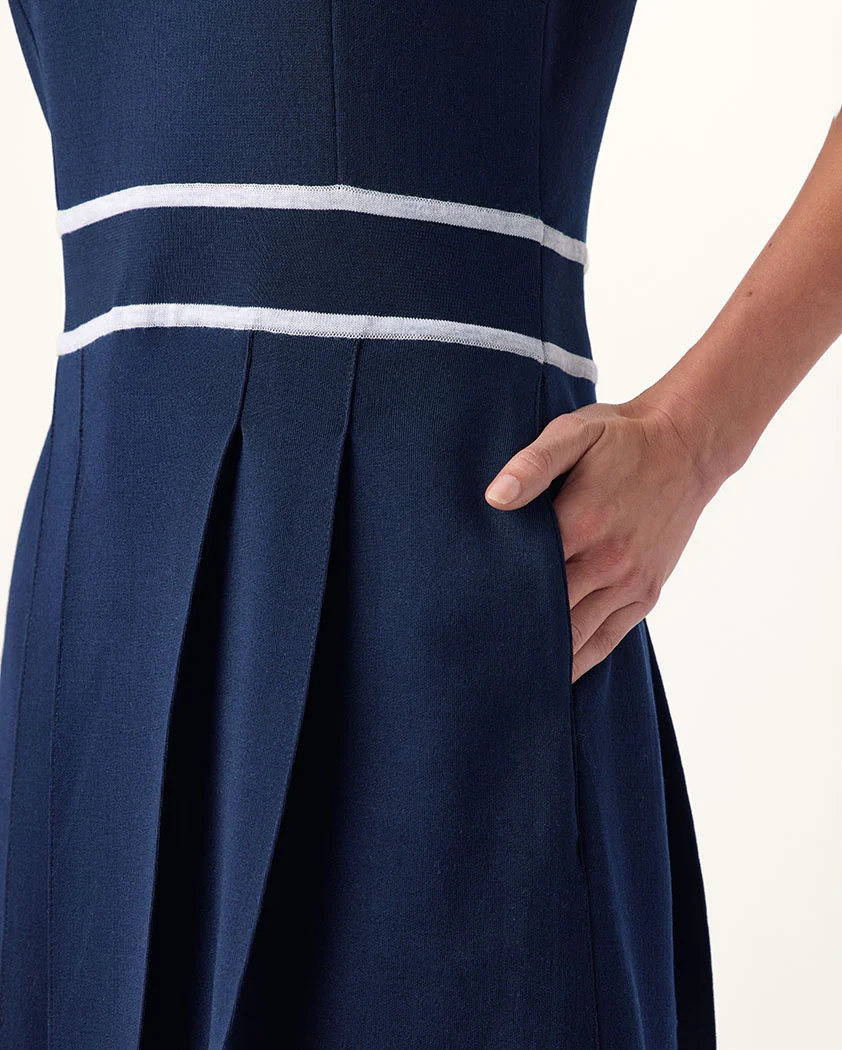 Interlock Performance Cotton Sleeveless Polo Dress - Image 6