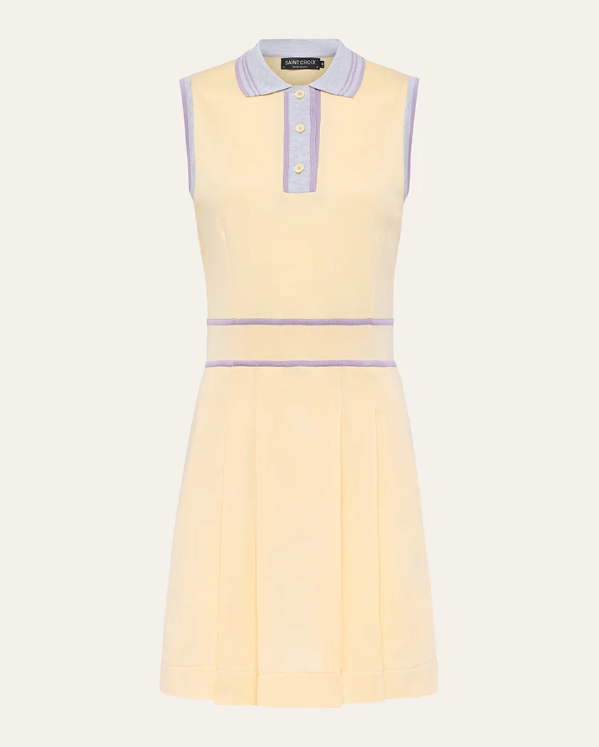Interlock Performance Cotton Sleeveless Polo Dress - Image 8