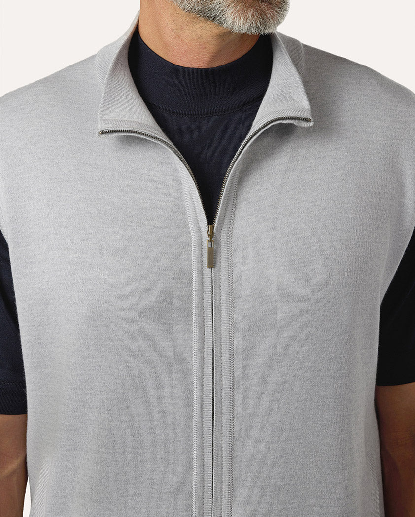 Interlock Wool Zip Vest - Image 5
