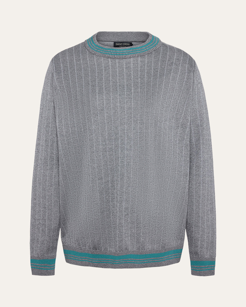 Jacquard Wool Crewneck Sweater - Image 10