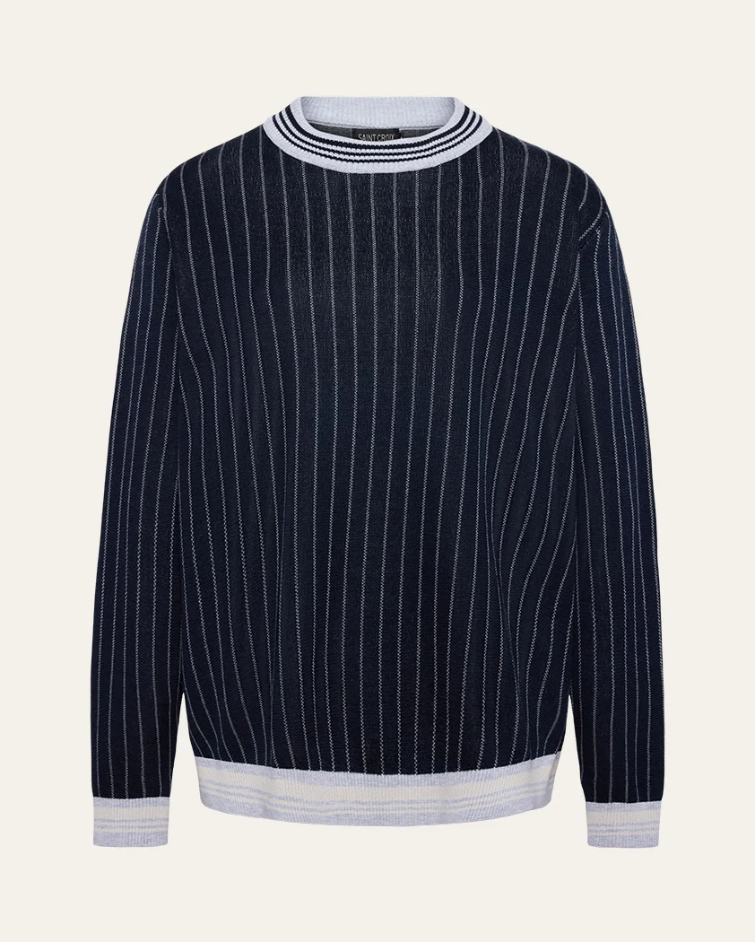 Jacquard Wool Crewneck Sweater - Image 8