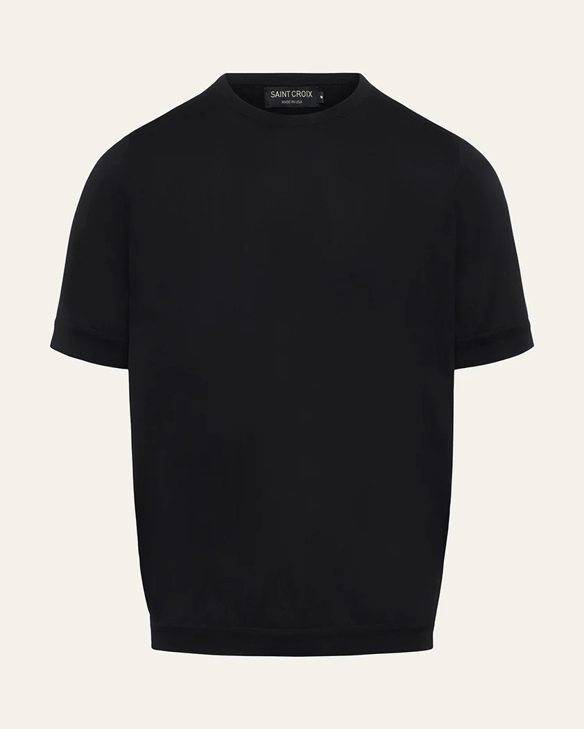 Jersey Knit Cotton Banded Tee - Image 10