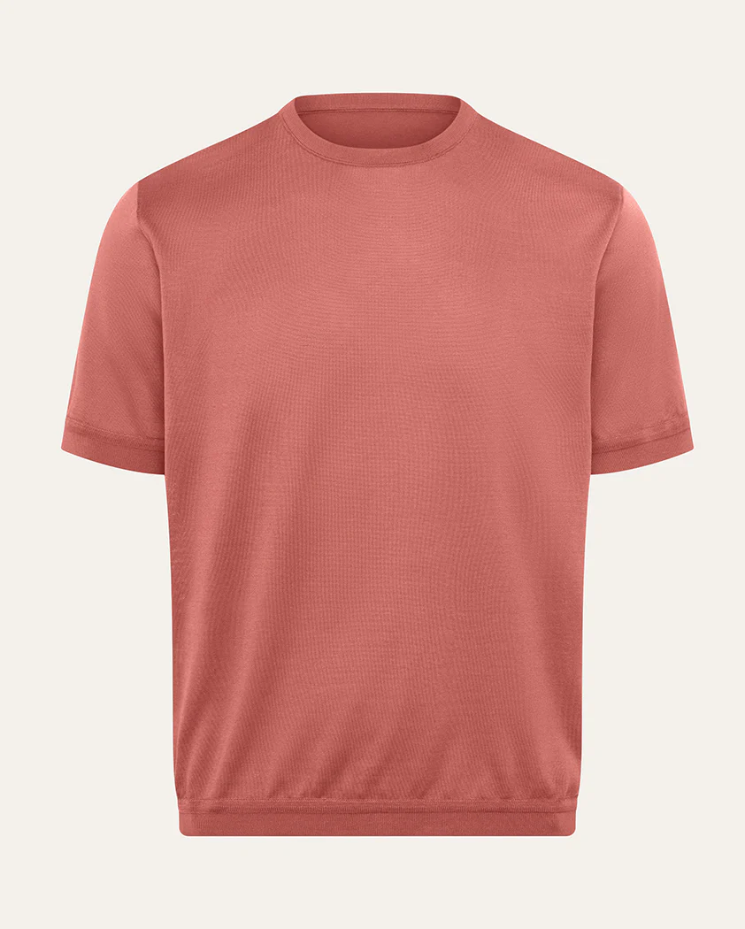 Jersey Knit Cotton Banded Tee - Image 12