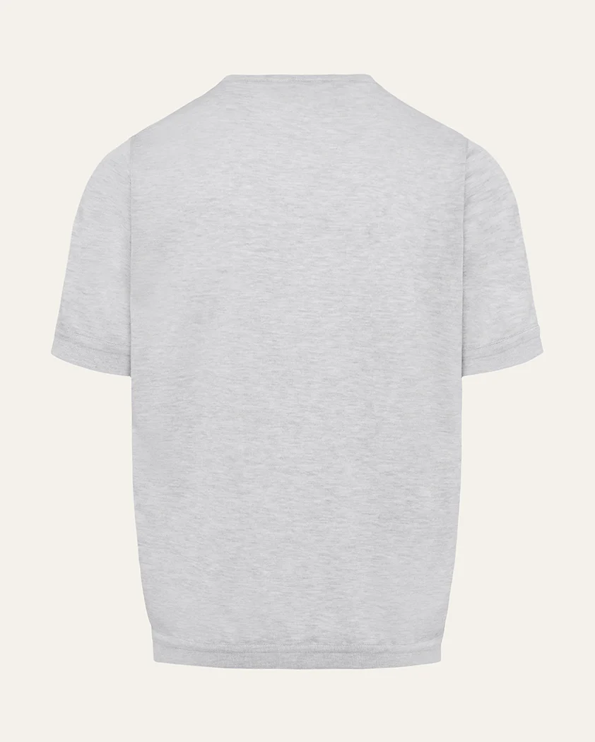 Jersey Knit Cotton Banded Tee - Image 2