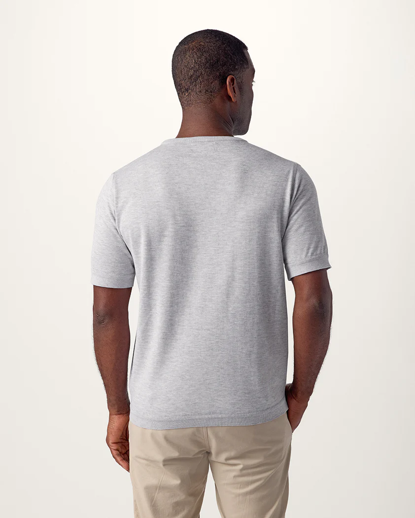 Jersey Knit Cotton Banded Tee - Image 7