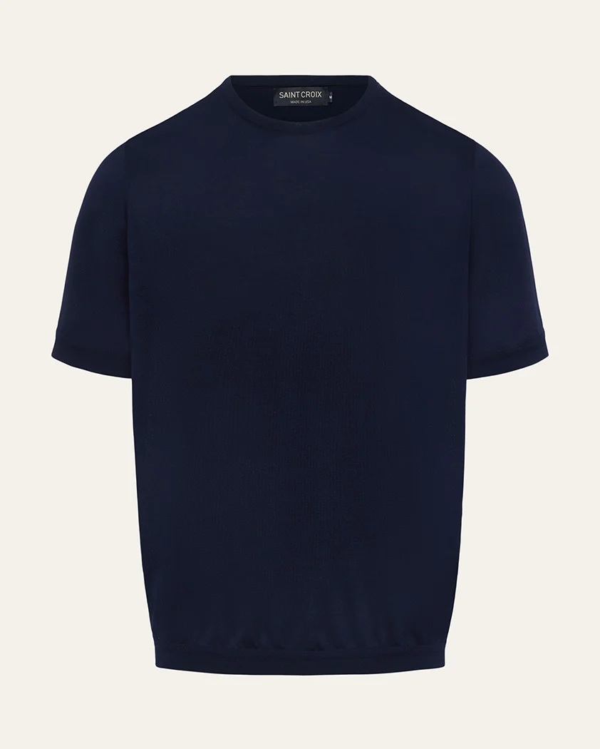 Jersey Knit Cotton Banded Tee - Image 8