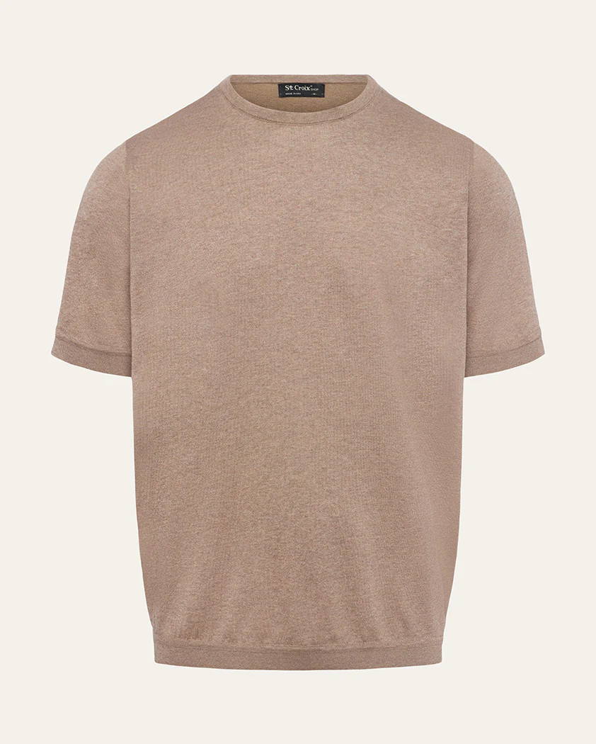 Jersey Knit Cotton Banded Tee - Image 9