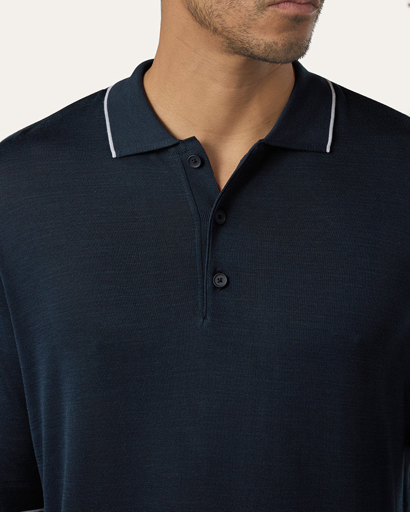 Jersey Knit Silk-Cotton Polo - Image 5