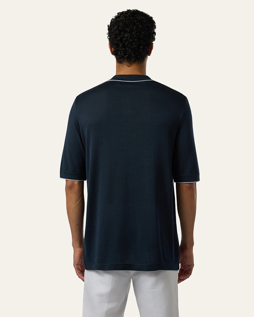 Jersey Knit Silk-Cotton Polo - Image 6