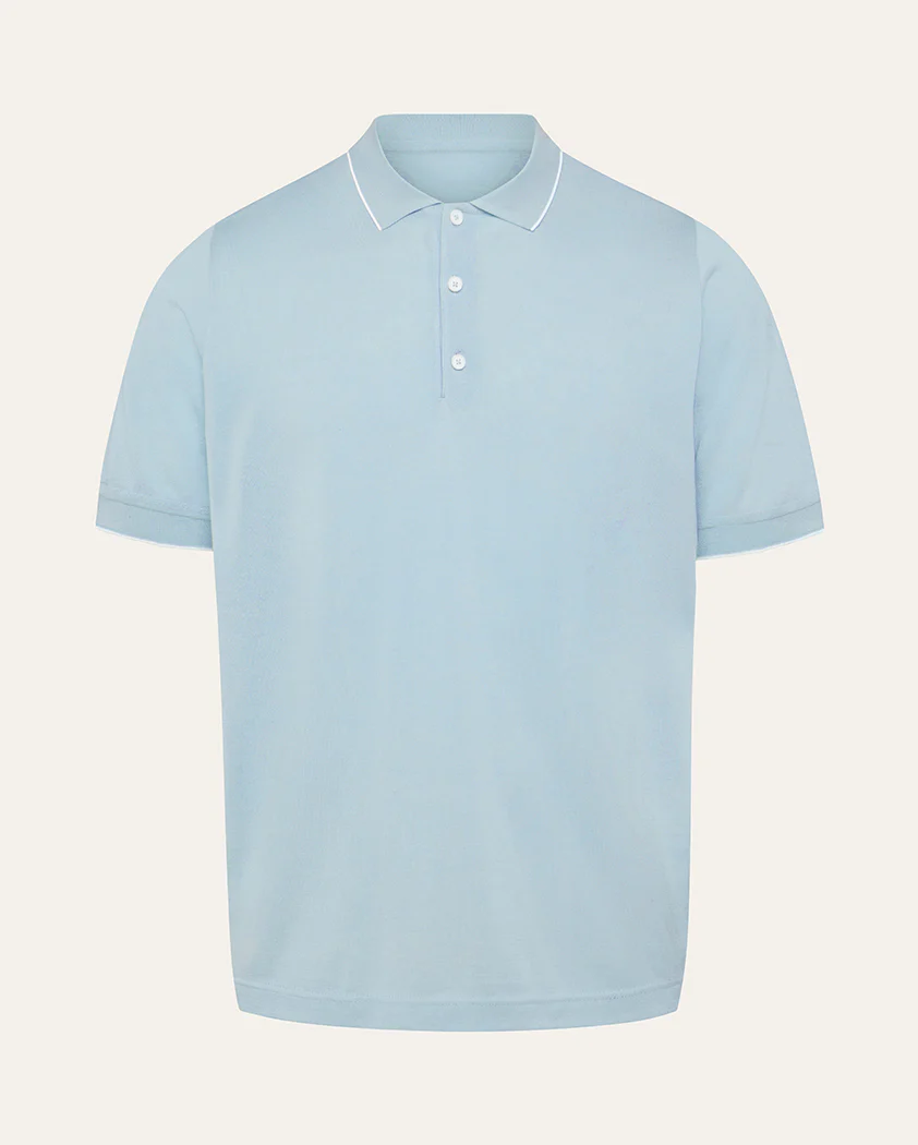 Jersey Knit Silk-Cotton Polo - Image 9