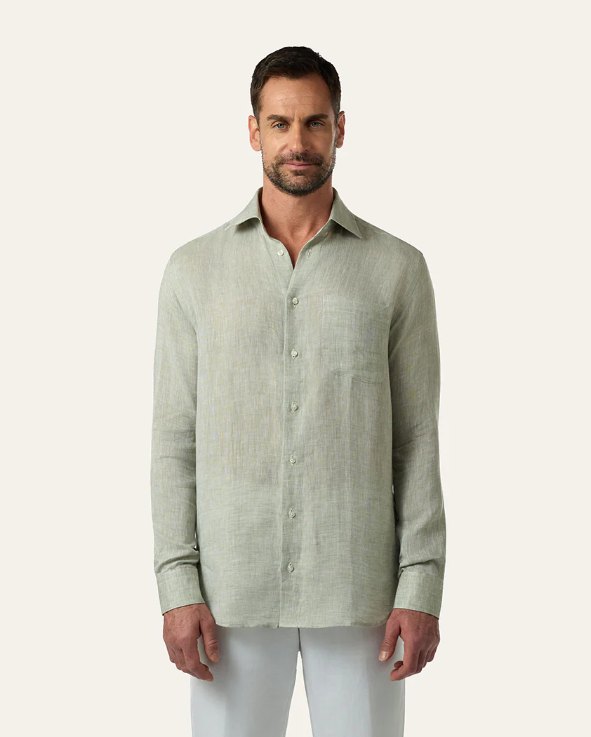 Mélange Linen Shirt - Image 3
