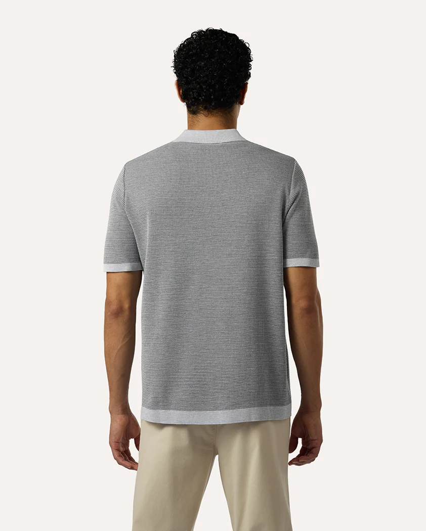 Two-Toned Mesh Interlock Cotton Polo - Image 7