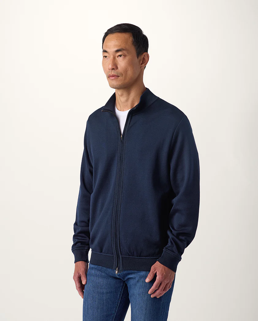 Milano Rib Cotton Full-Zip Cardigan - Image 4