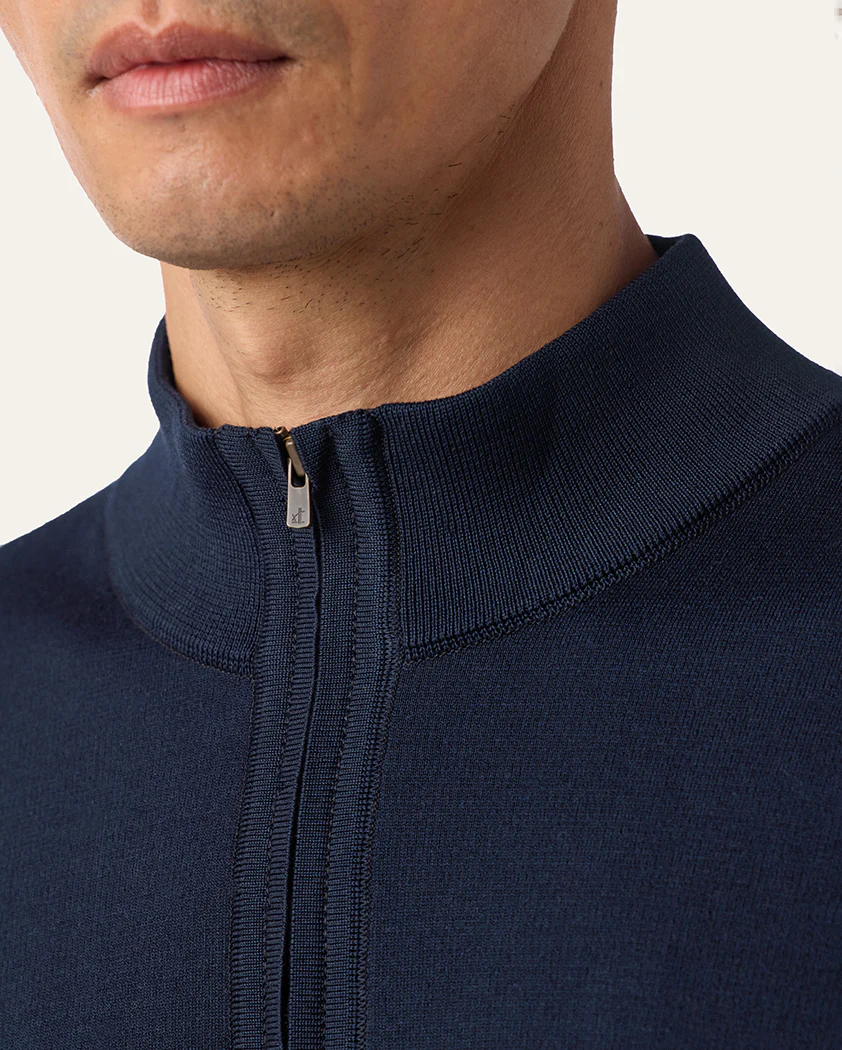 Milano Rib Cotton Full-Zip Cardigan - Image 5