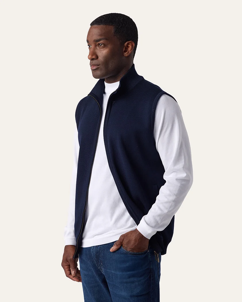 Milano Rib Cotton Vest - Image 4