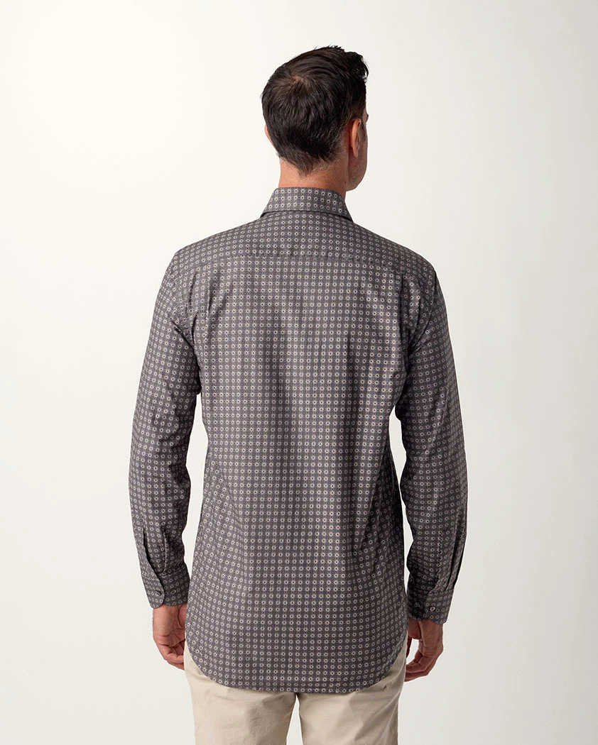 Muted Medallion Cotton Shirt - Image 5
