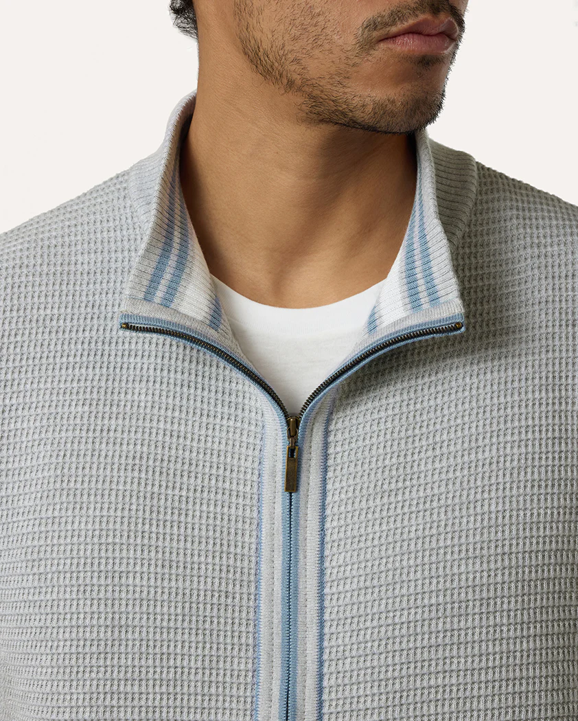 Ottoman Knit Cotton Vest - Image 5