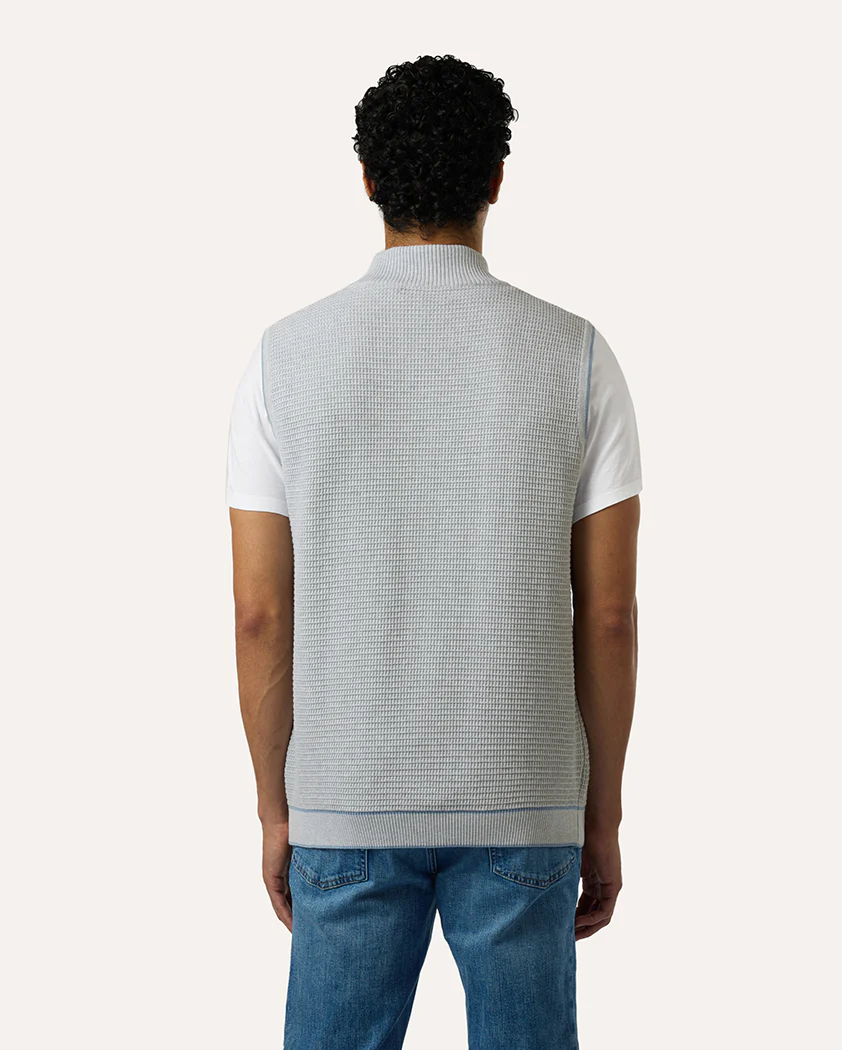 Ottoman Knit Cotton Vest - Image 7
