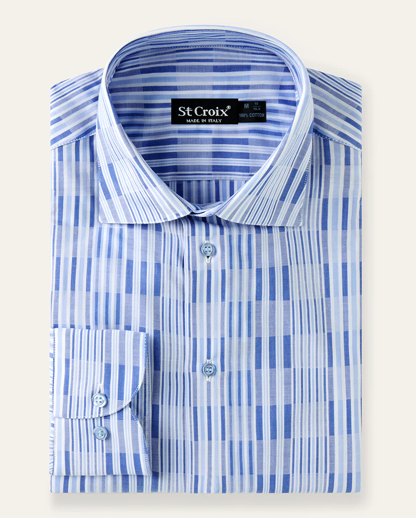 Patchwork Stripe Cotton Shirt