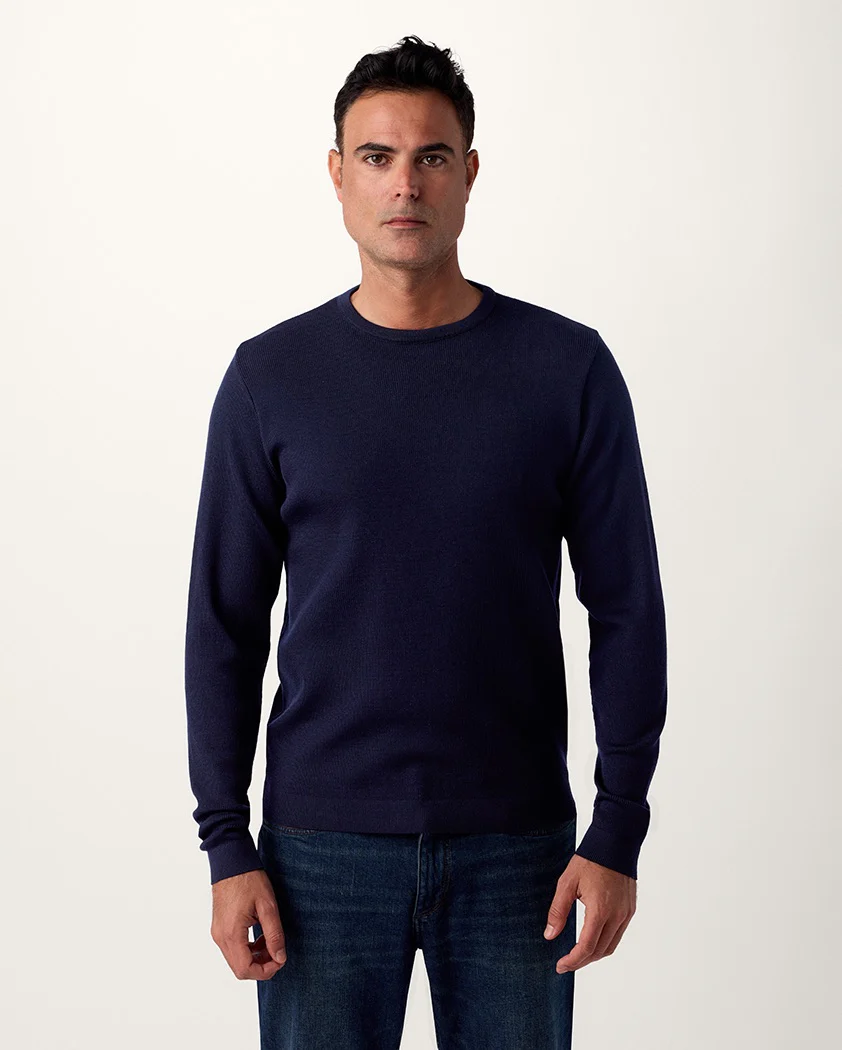 Rib Knit Wool Sweater - Image 3